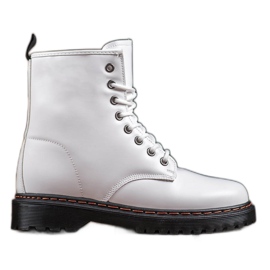 SHELOVET Operai bianchi con ecopelle bianco