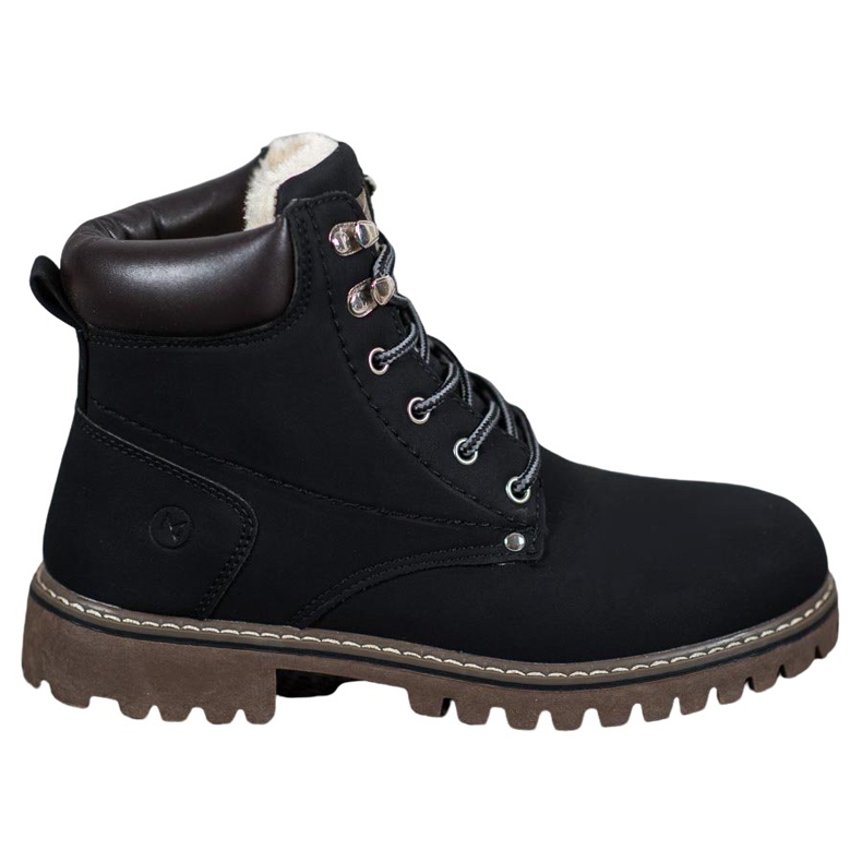 Mckeylor Trappers neri con pelliccia nero