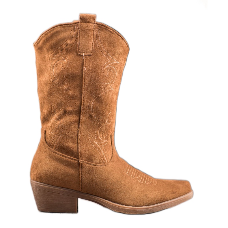 Seastar Stivali texani slip-on con motivo marrone
