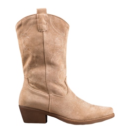 Seastar Stivali texani slip-on con motivo marrone