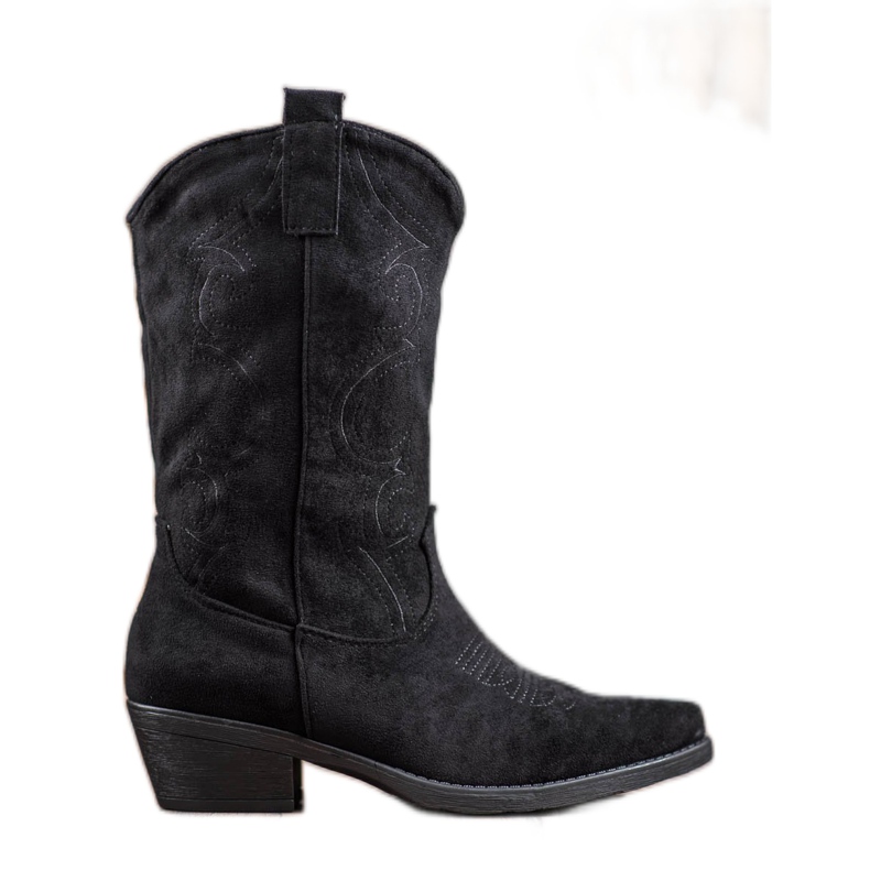 Seastar Stivali texani slip-on con motivo nero