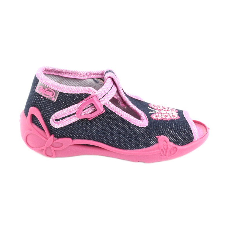 Scarpe per bambini Befado 213P112 blu navy rosa grigio