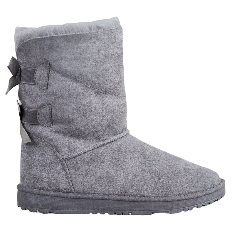 Haver Stivali da neve caldi con fiocchi grigio