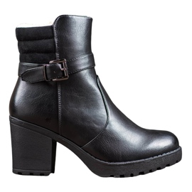 J. Star Comodi stivali in ecopelle nero