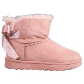 SHELOVET Mukluki caldo con fiocco rosa