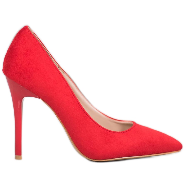 R'S Tacchi in pelle scamosciata rosso