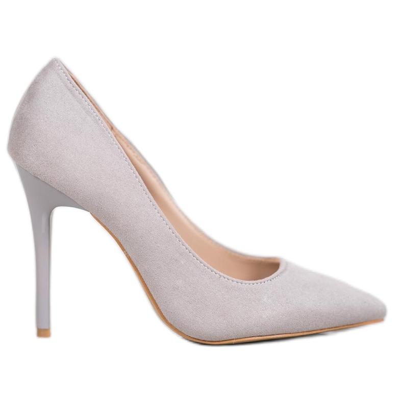 R'S Tacchi in pelle scamosciata grigio