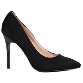 R'S Tacchi in pelle scamosciata nero