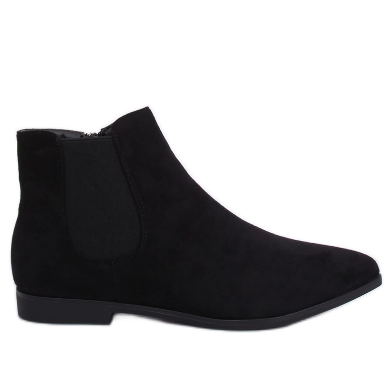Stivaletti Chelsea neri con punta a mandorla TX-1855 Black nero