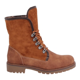 Stivali in legno con pelliccia di cammello 331H-PA Camel marrone