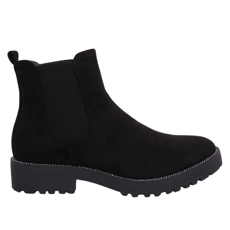 Stivaletti Chelsea neri da donna 7683-PA Black nero