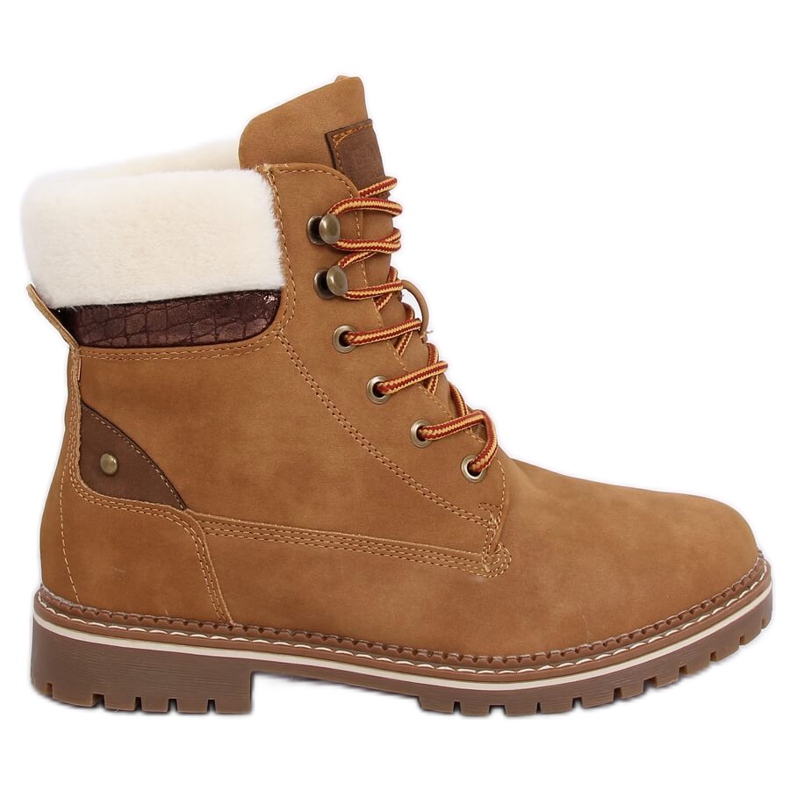 Stivali in legno cammello 185-PA Camel marrone