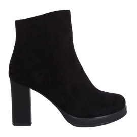 Stivali neri con tacco alto 7981-GA Black nero