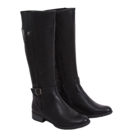 Stivali neri isolati SG-226 Black nero