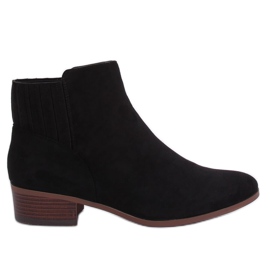 Stivaletti Chelsea in camoscio nero 7967-PA Nero