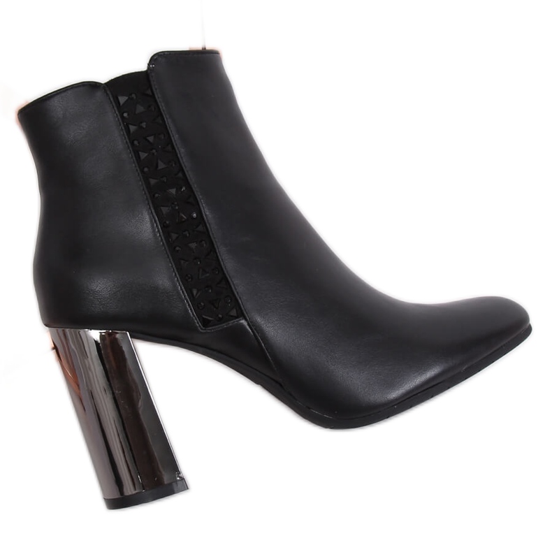 Stivali neri con tacco alto 7673-GA Black nero