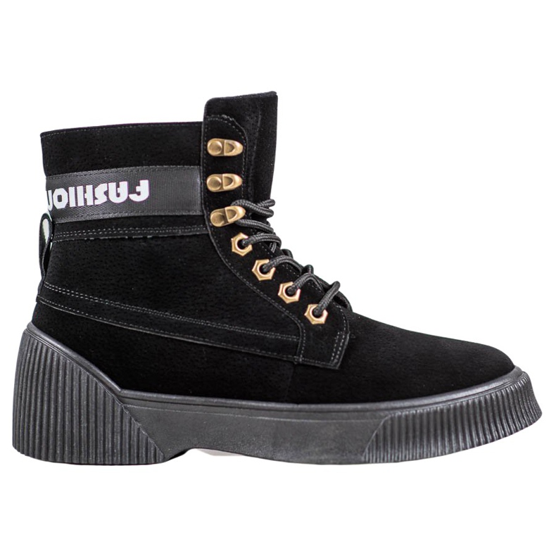 Yes Mile Stivaletti alla moda allacciati nero