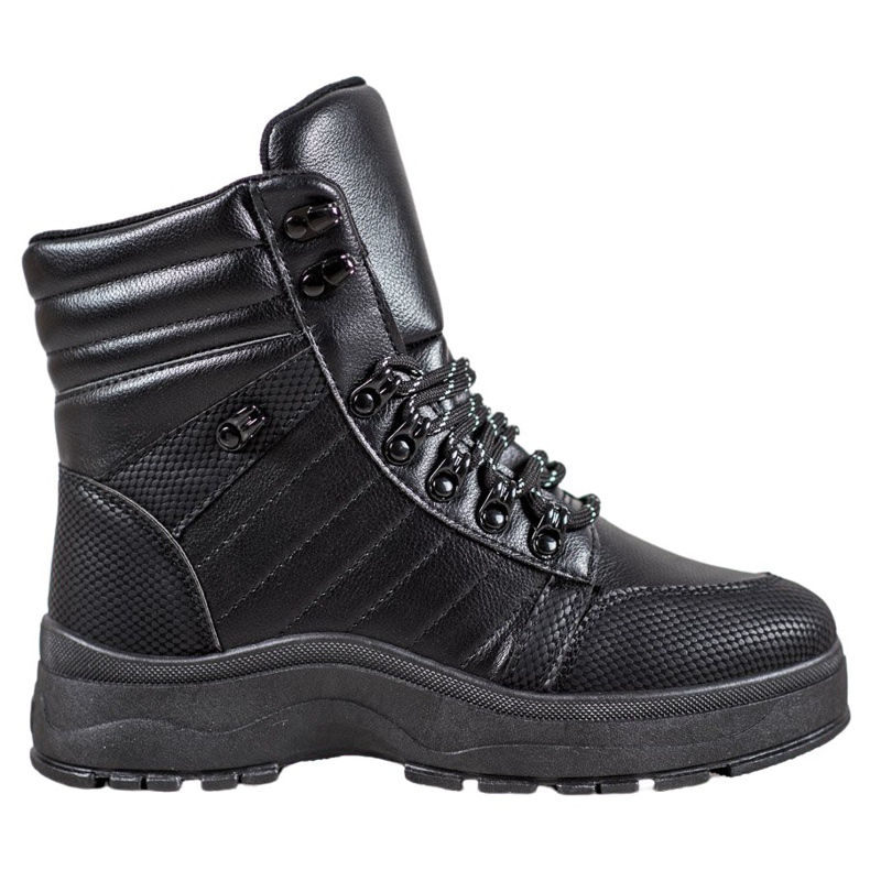 Yes Mile Sneakers nere sulla piattaforma nero