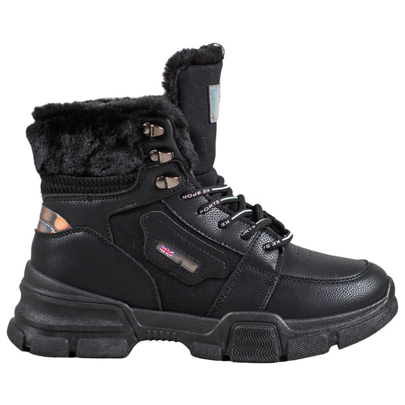 Yes Mile Sneakers Con Pelliccia nero