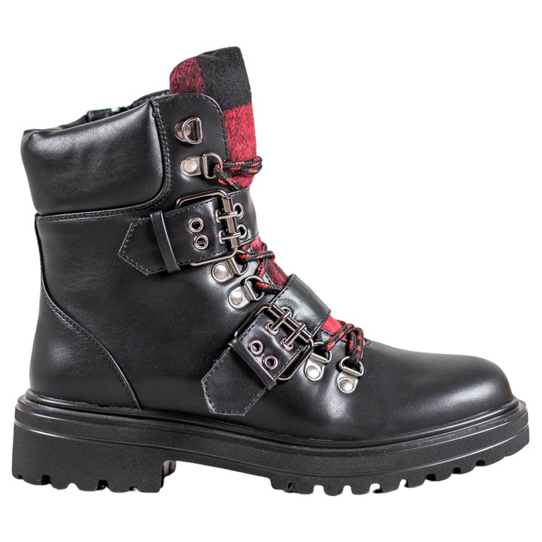Weide Stivali da roccia con fibbia nero