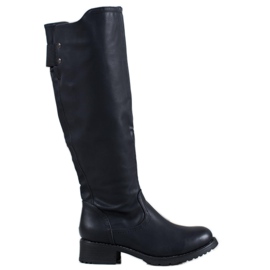 Super Me Stivali in ecopelle nero