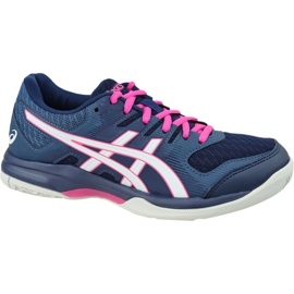 Asics Gel-Rocket 9 W 1072A034-401 scarpe da pallavolo blu navy blu