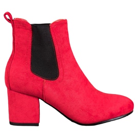 Bestelle Stivali slip-on su un palo rosso