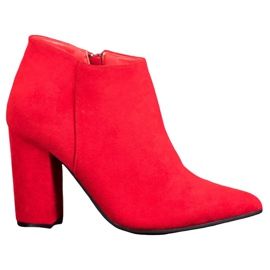 Marquiz Stivali sexy con cerniera rosso