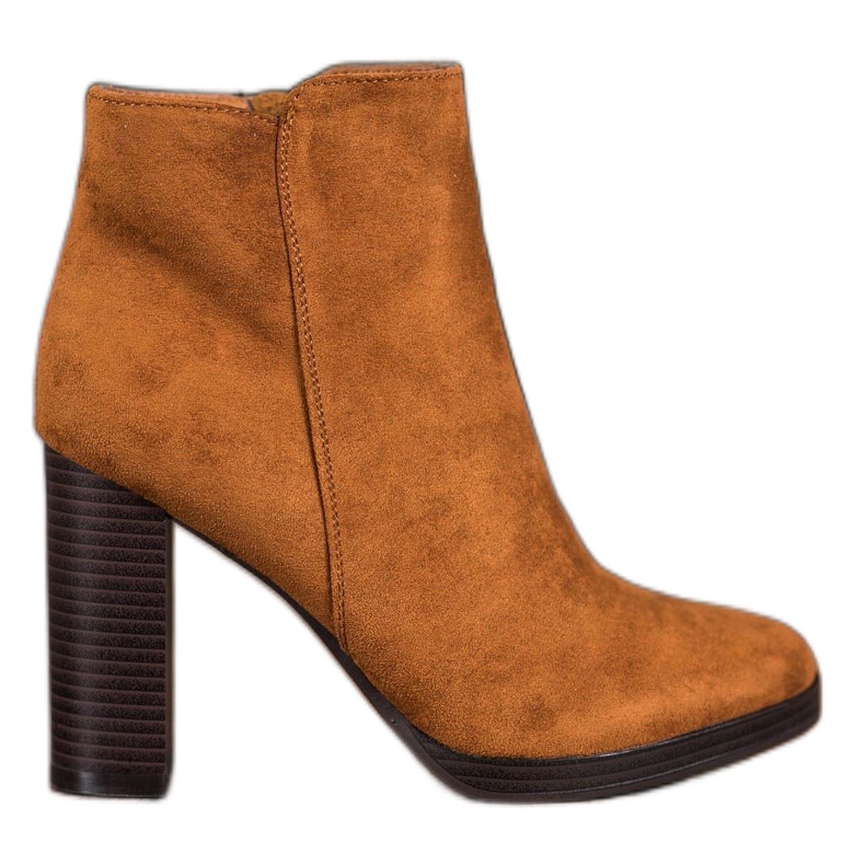 Super Me Stivali in pelle scamosciata alla moda marrone