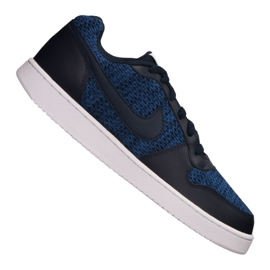 Nike Ebernon Low Prem M AQ1774-440 scarpe blu navy blu