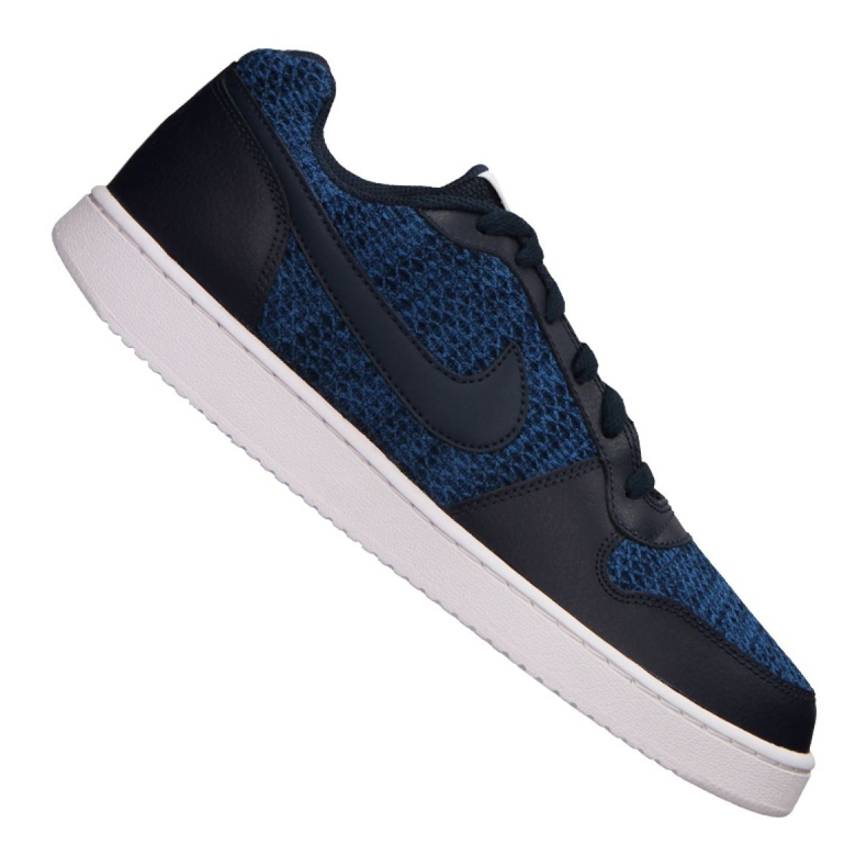 Nike Ebernon Low Prem M AQ1774-440 scarpe blu navy blu