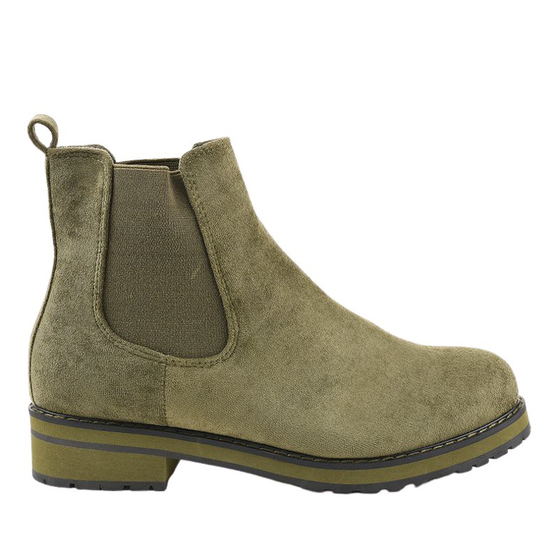 Stivaletti isolati verdi F-3799 verde
