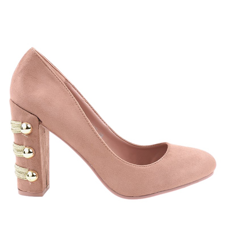 Tacco alto in camoscio rosa DD59P