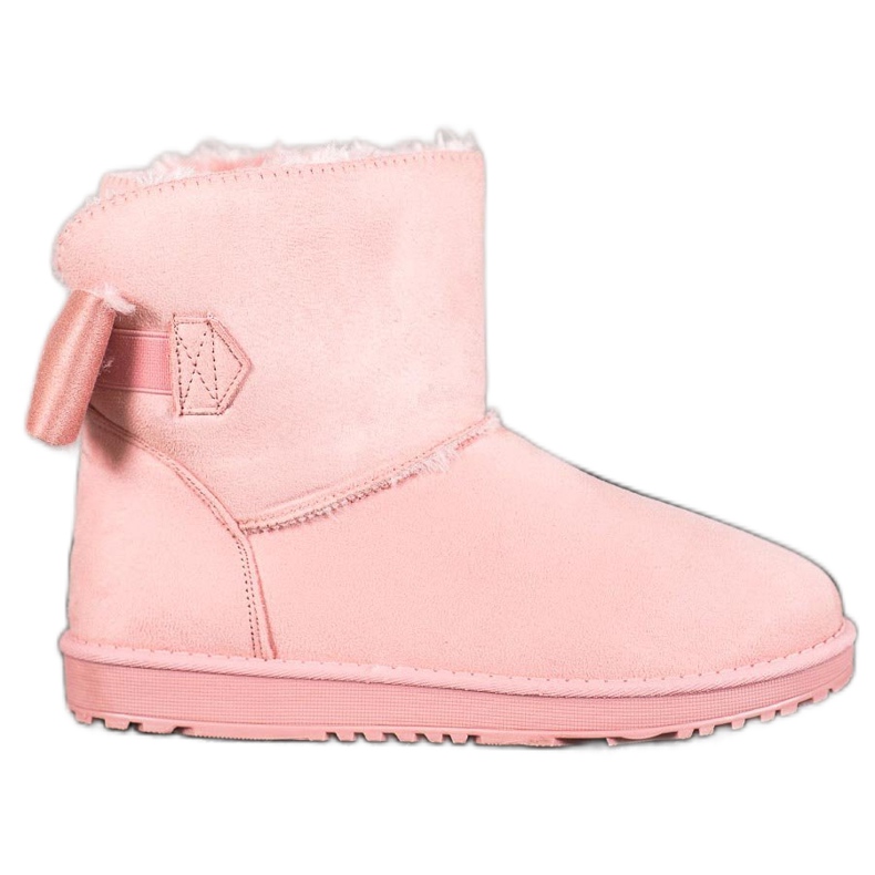 SHELOVET Mukluki in polvere con fiocco rosa