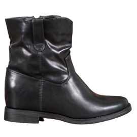 Ideal Shoes Stivali texani Con Ecopelle nero