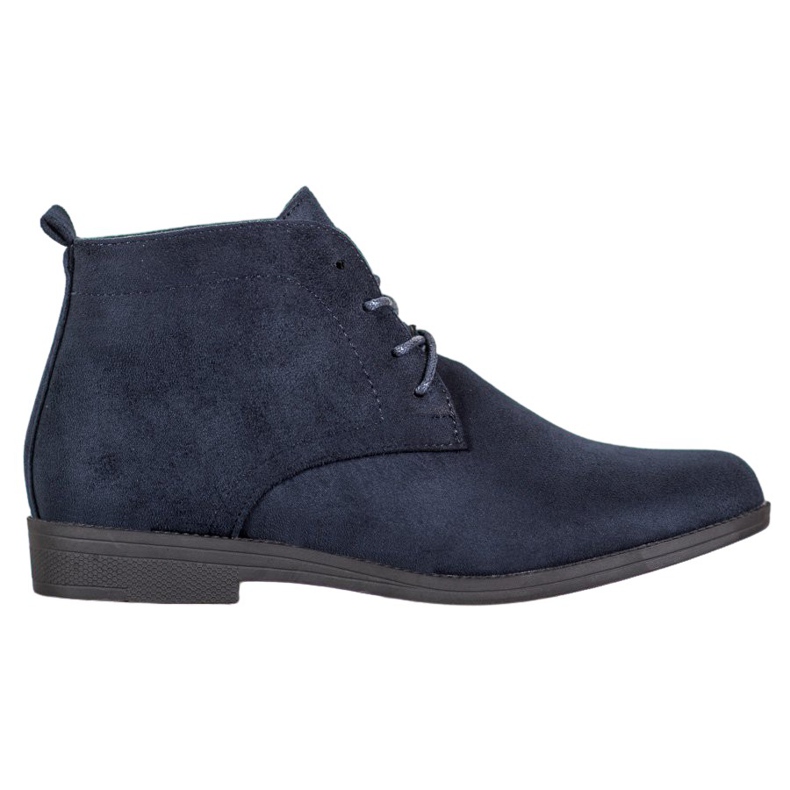 Goodin Comodi stivali in pelle scamosciata blu