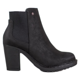 Goodin Stivaletti slip-on con tacco alto nero