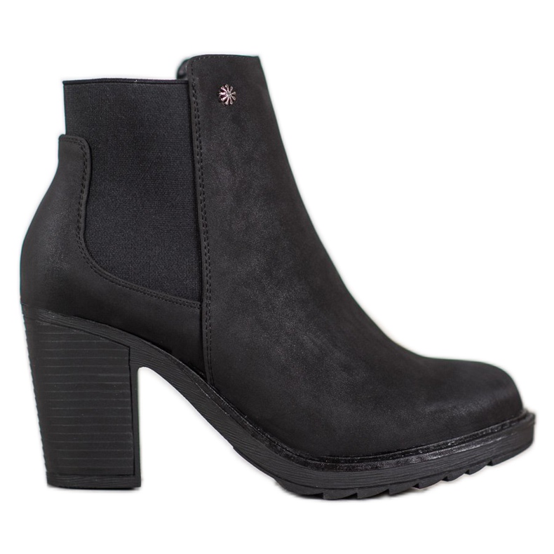 Goodin Stivaletti slip-on con tacco alto nero