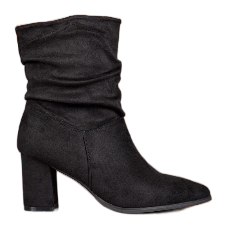 Super Mode Stivaletti slip-on con tacco alto nero