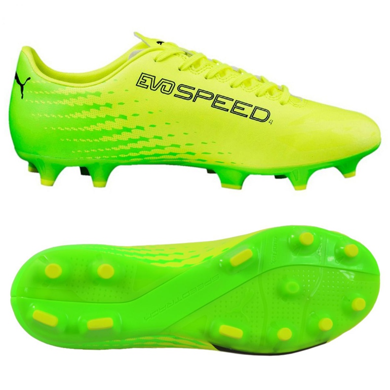 Scarpe da calcio Puma Evo Speed ​​17.4 Fg M 104017 01 multicolore giallo