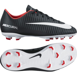 Nike Mercurial Vapor Xi Fg Jr 831945-002 scarpe da calcio nero nero