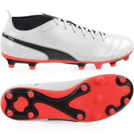 Scarpe da calcio Puma One 17.4 Fg M 104075 01 multicolore bianco