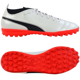 Scarpe da calcio Puma One 17.4 Tt M 104078 01 bianco bianco