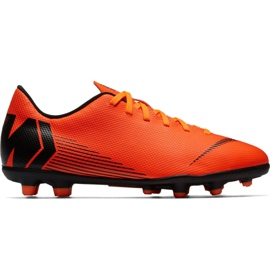Nike Mercurial Vapor 12 Club Mg Jr AH7350-810 scarpe da calcio arancia arancia