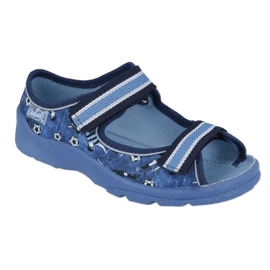 Sandali per bambini Befado per velcro 969x141 blu