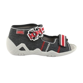 Scarpe per bambini Befado 250P087 rosso grigio
