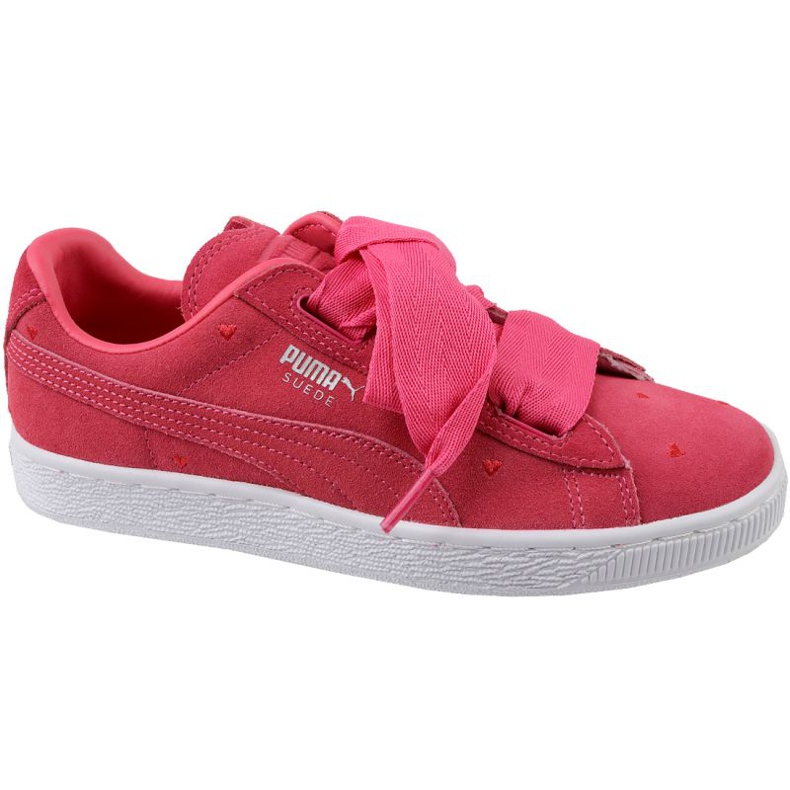 Scarpe Puma Suede Heart Jr 365135-01 rosso