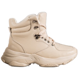Ideal Shoes Sneakers in ecopelle marrone
