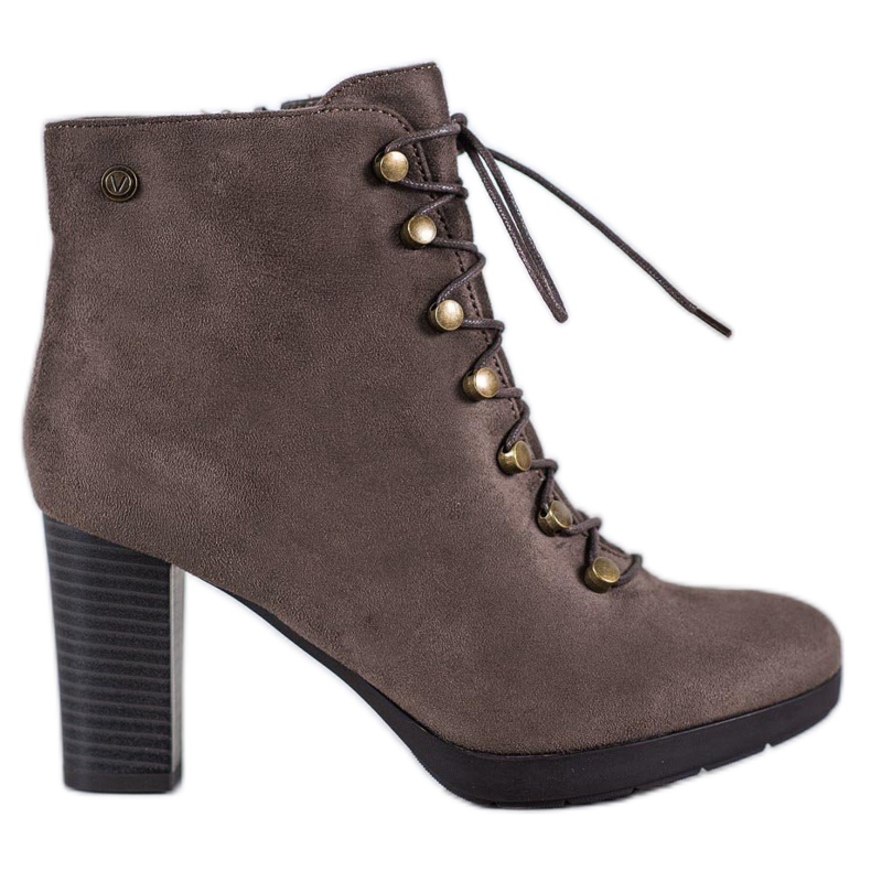 Goodin Stivali caldi in pelle scamosciata beige