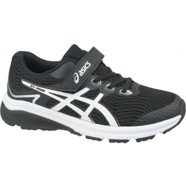 Scarpe da corsa Asics GT-1000 8 Ps Jr 1014A067-001 bianco nero